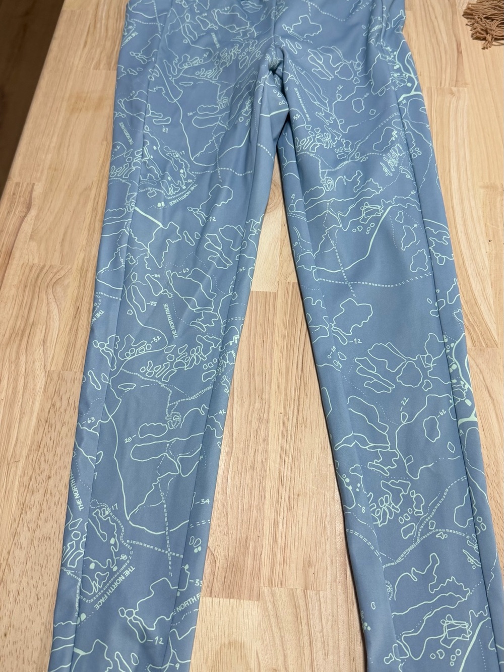 The North Face Light Blue Map-Print Joggers